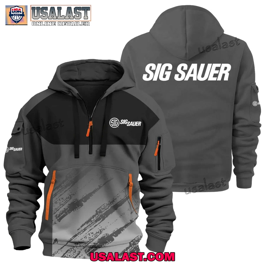 SIG Sauer Gun Brand Heavy Zip Hoodie