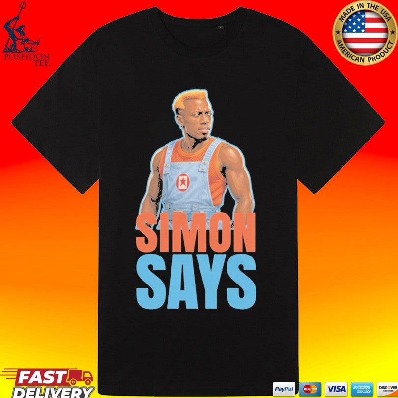 Simon Says Demolition Man Inspired Villain Graphic T-shirt