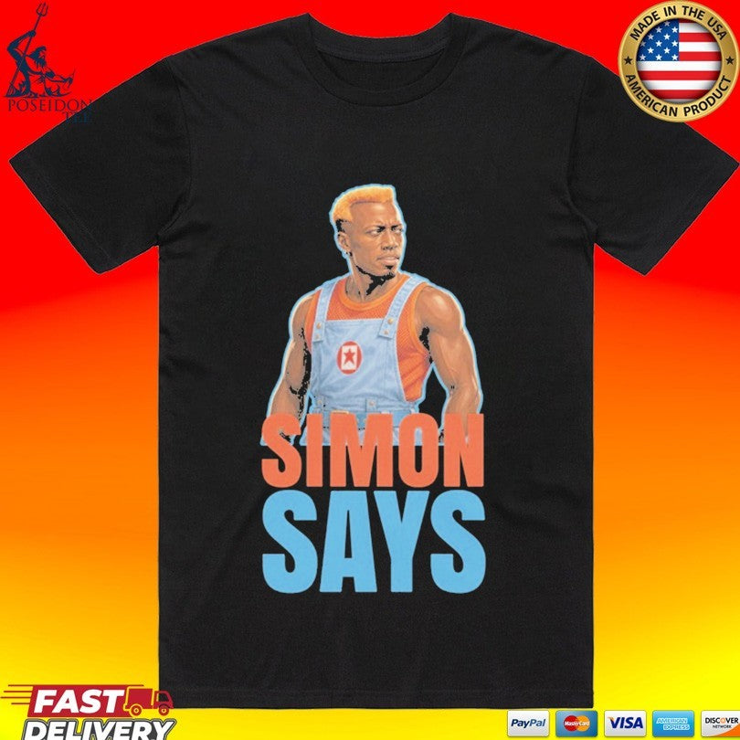 Simon Says Demolition Man Inspired Villain Graphic T-shirt
