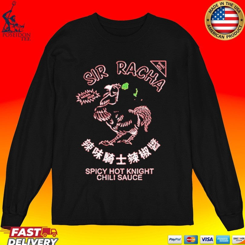 Sir Racha Spicy Hot Knight Chili Sauce Pop Culture Wizard T-shirt