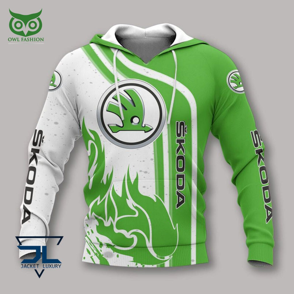 Skoda Auto Car Motor Brand 3D Polo Hoodie Tshirt