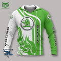 Skoda Auto Car Motor Brand 3D Polo Hoodie Tshirt