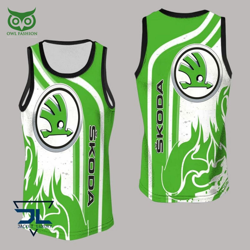 Skoda Auto Car Motor Brand 3D Polo Hoodie Tshirt