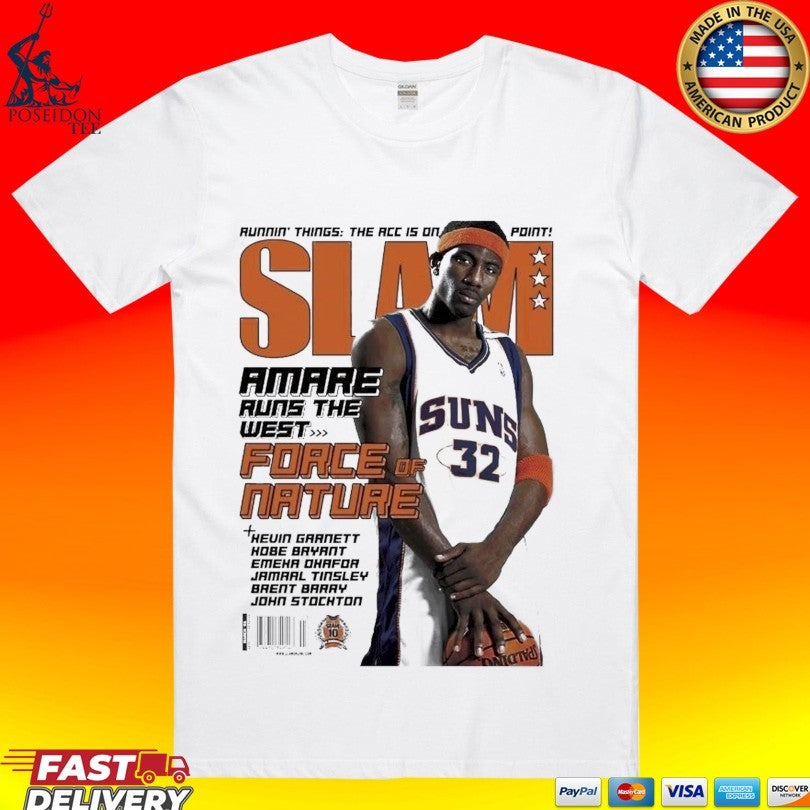 Slam Magazine Amare Runs The West Force Of Nature 2026 T-shirt