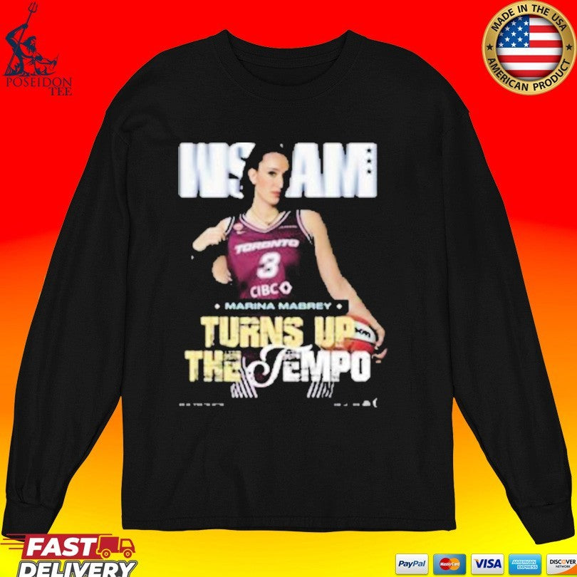 Slam Turns Up The Tempo 262 Marina Mabrey T-shirt
