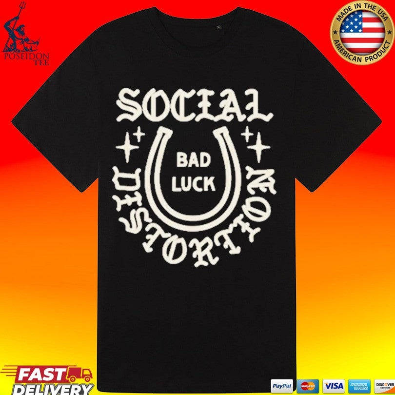Social Distortion Bad Luck Horseshoe T-shirt