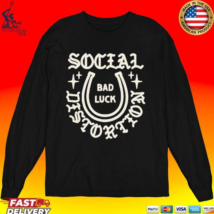 Social Distortion Bad Luck Horseshoe T-shirt