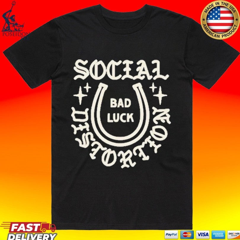 Social Distortion Bad Luck Horseshoe T-shirt