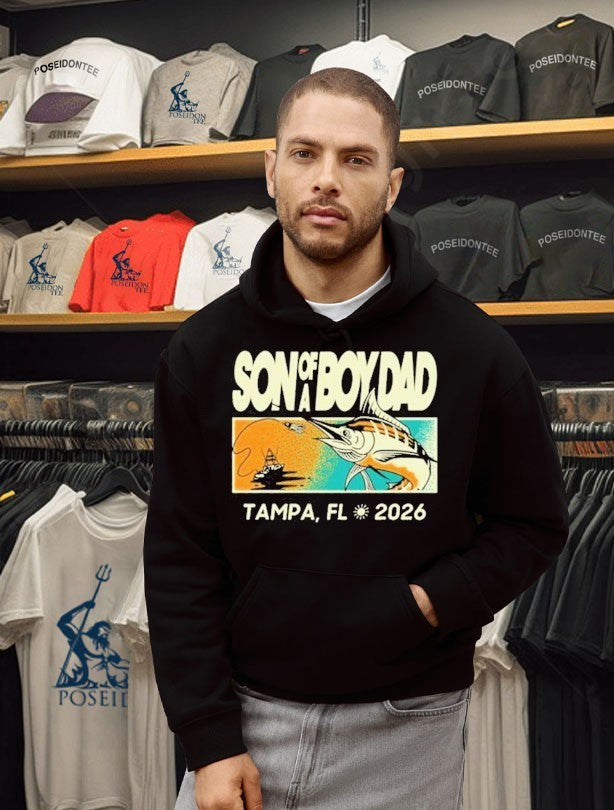 Son Of A Boy Dad Fish Pocket Tampa Fl 2026 T-shirt