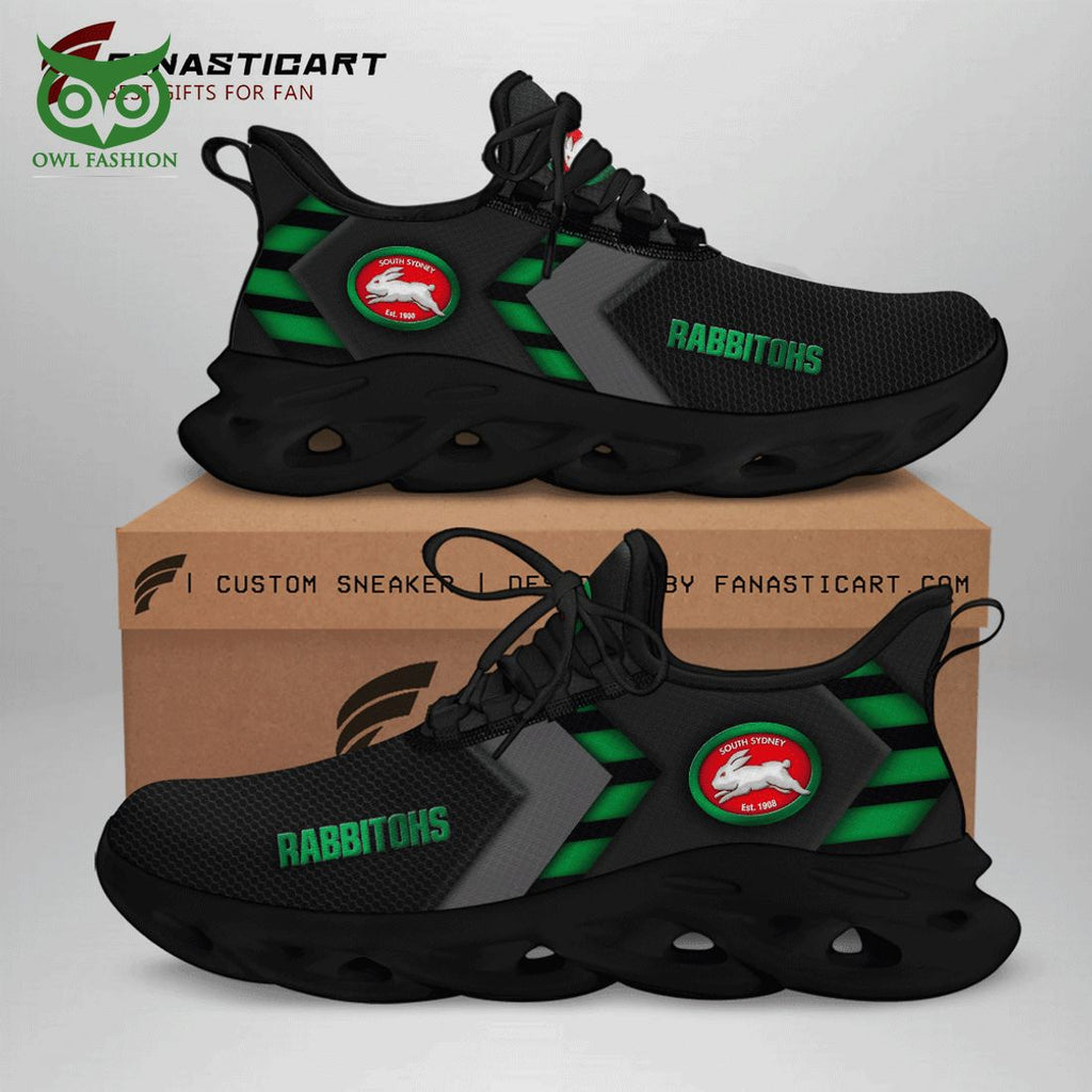South Sydney Rabbitohs NRL Max Soul Shoes