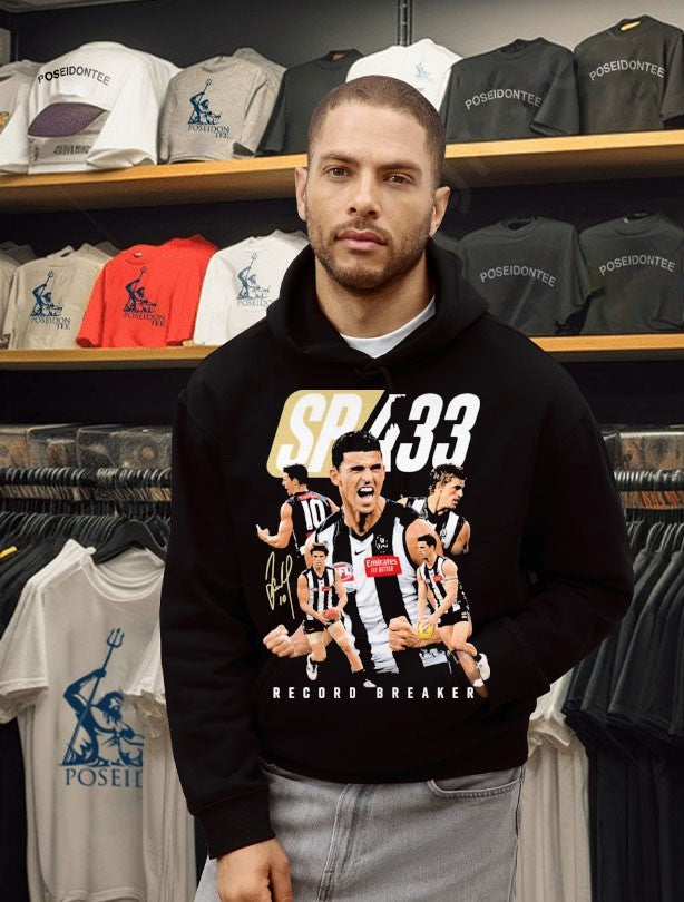 Sp433 Record Breaker 433 Games Footy Milestone T-shirt