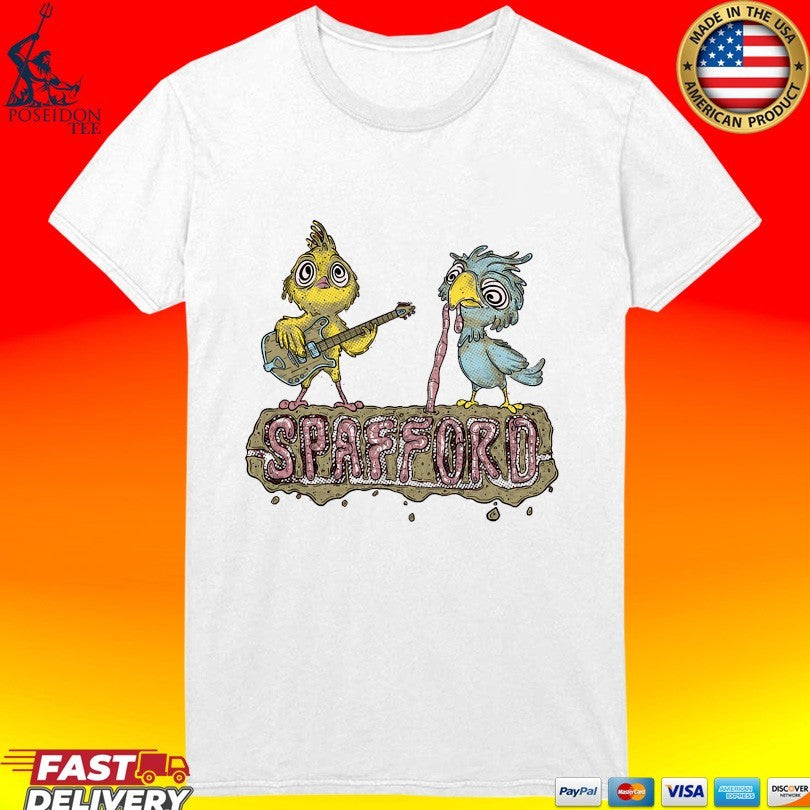 Spafford Birds Guitar Worm T-shirt