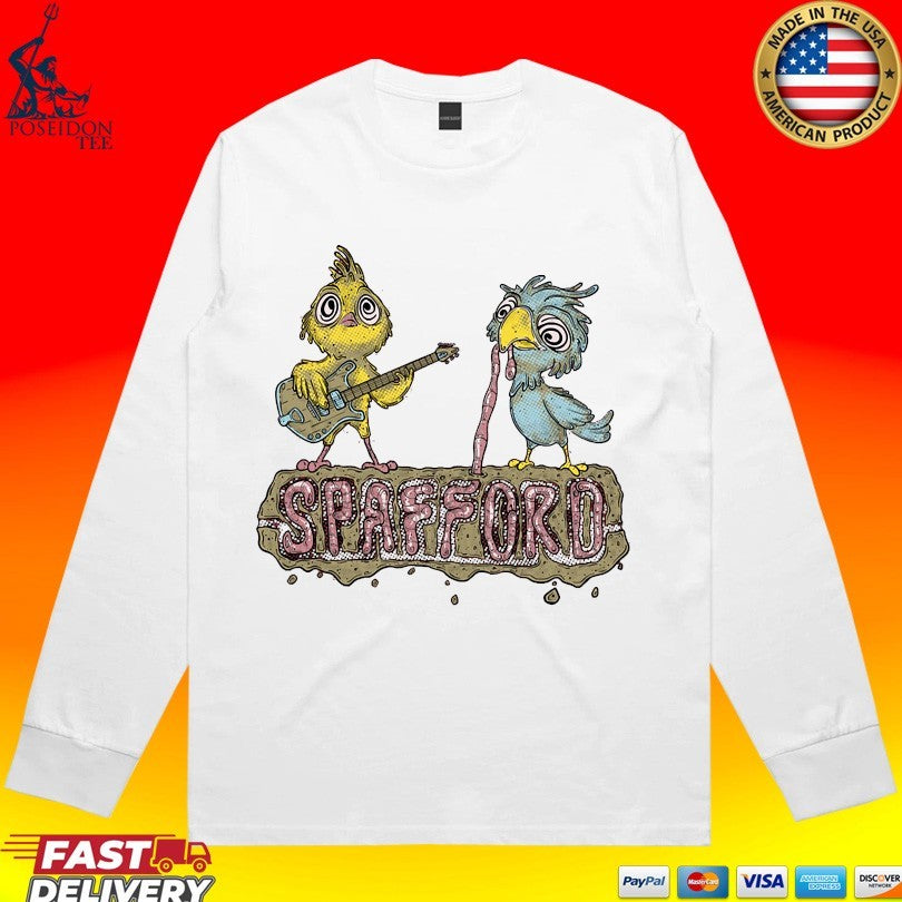 Spafford Birds Guitar Worm T-shirt