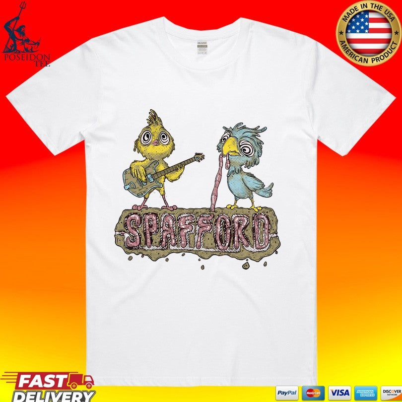 Spafford Birds Guitar Worm T-shirt