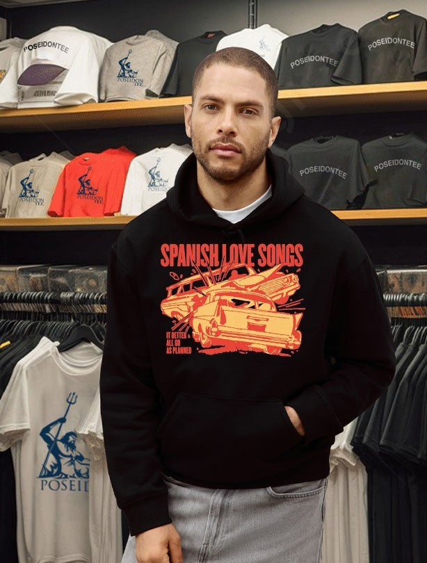 Spanish Love Songs It Better All Go As Planned Car Crash T-shirt