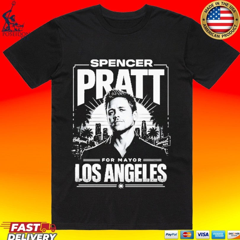 Spencer Pratt For La Mayor Los Angeles T-shirt