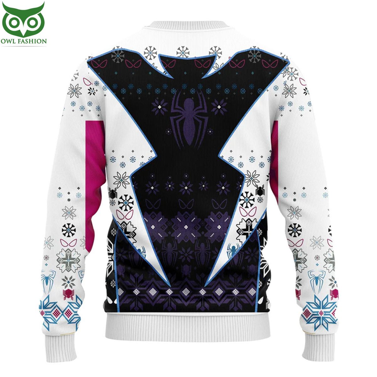 Spiderman White Gwen Stacy Ugly Christmas Sweater Jumper