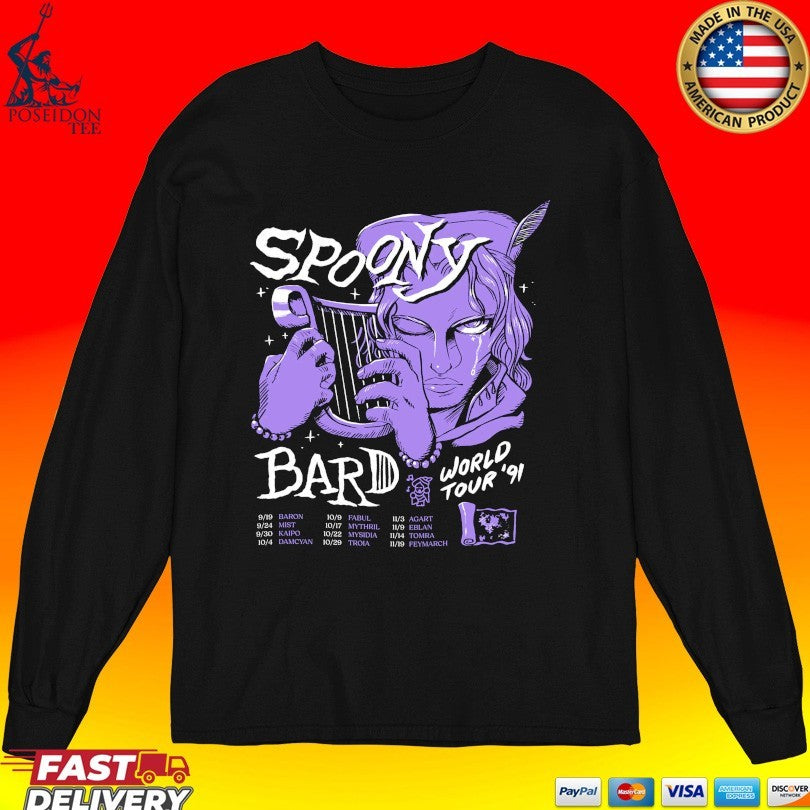 Spoony Bard World Tour ’91 Harp T-shirt