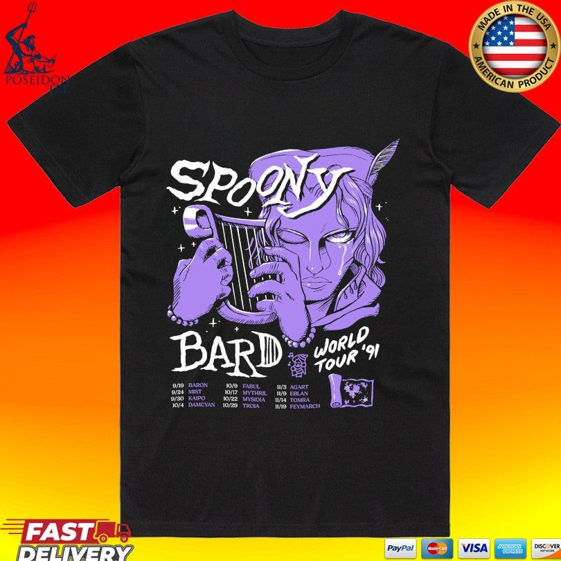 Spoony Bard World Tour ’91 Harp T-shirt