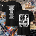 Springsteen & E Street Land Of Hope & Dreams American Tour No Kings T-shirt