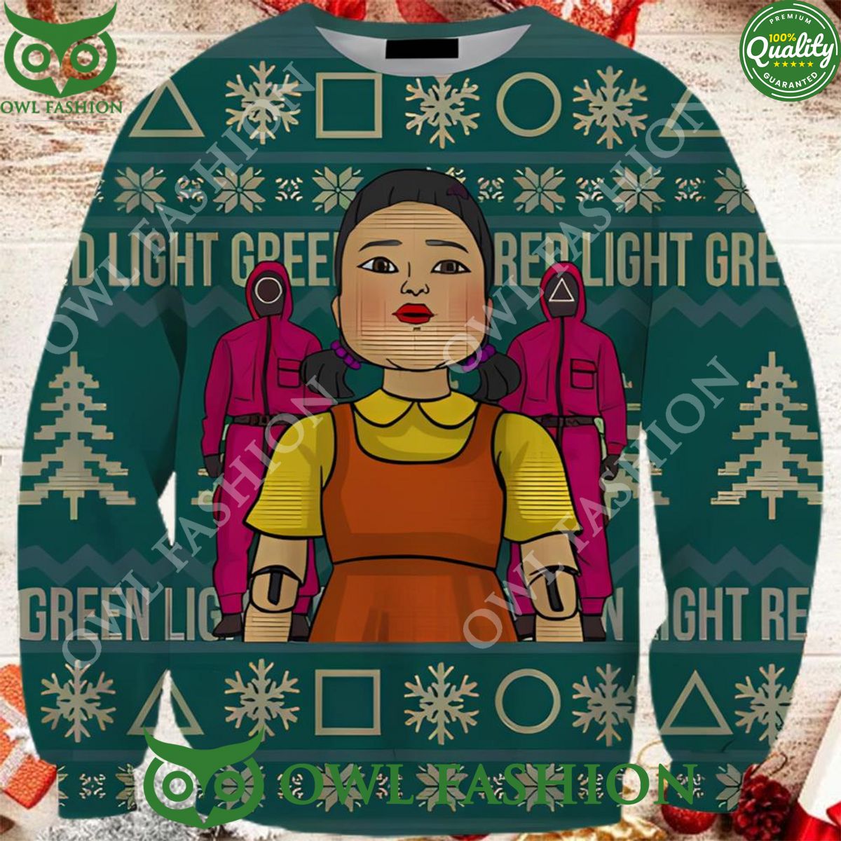 Squid Game Survival Game Show Ugly Christmas Sweater Jumper
