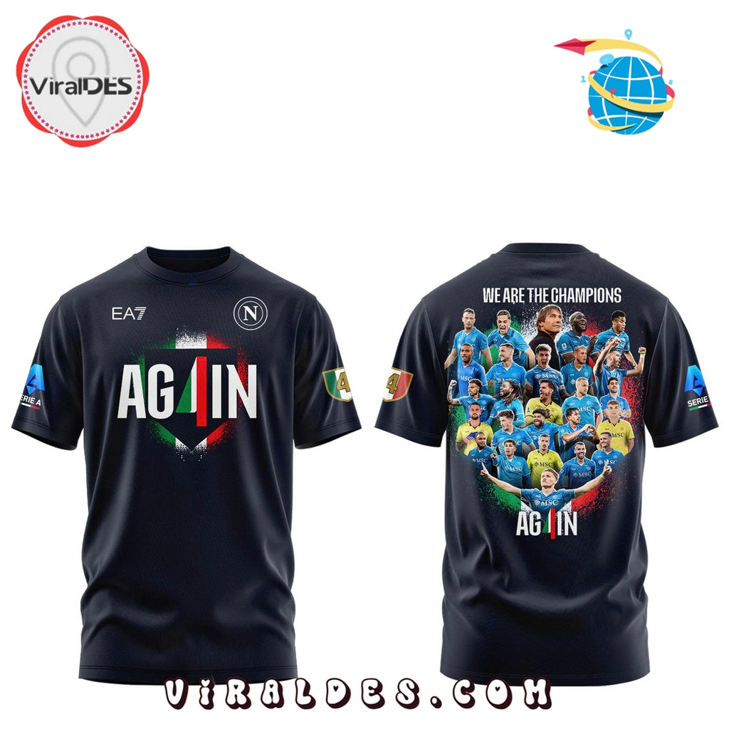 SSC Napoli Campioni d’Italia Black Hoodie 2025