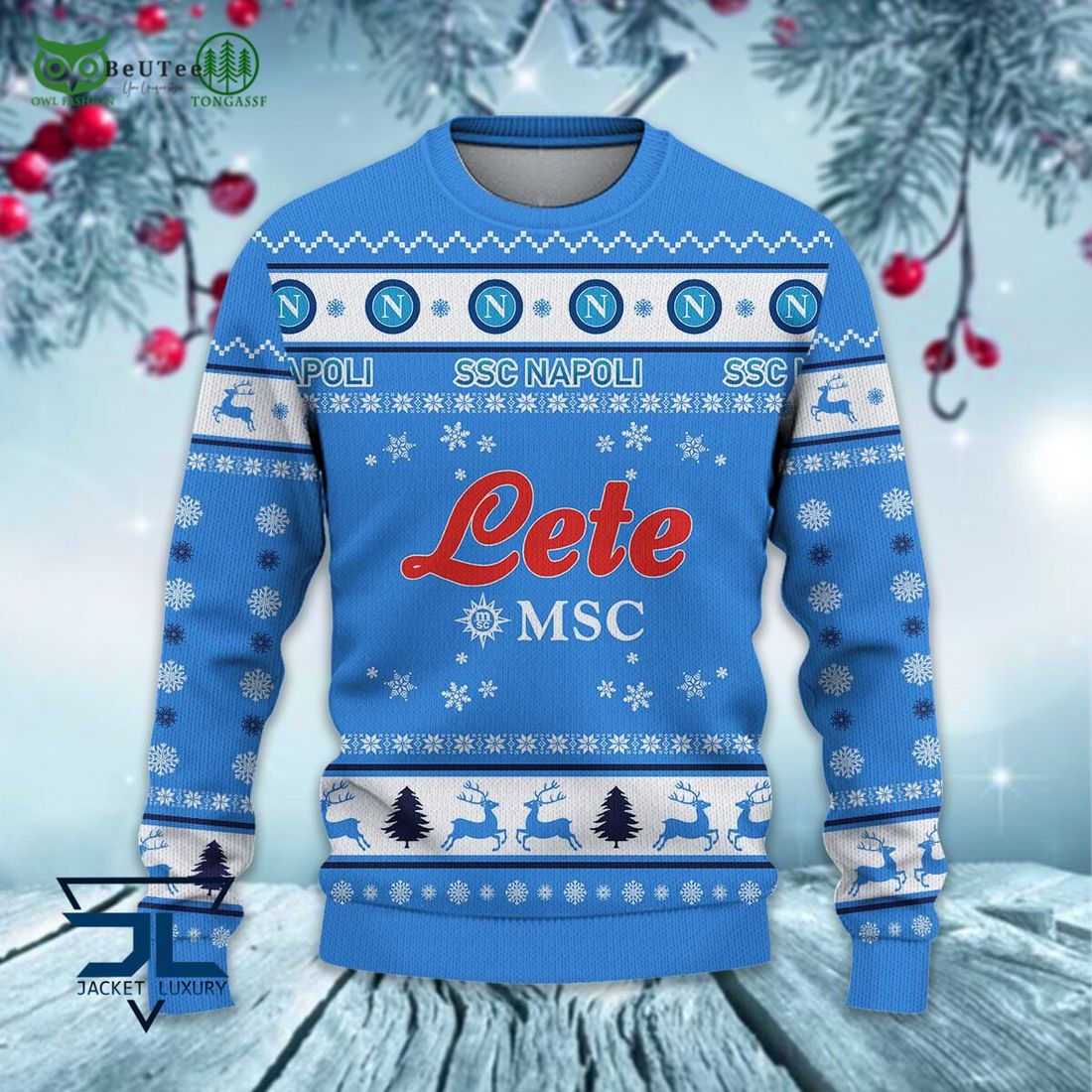 SSC Napoli Football Lega Serie A Ugly Sweater