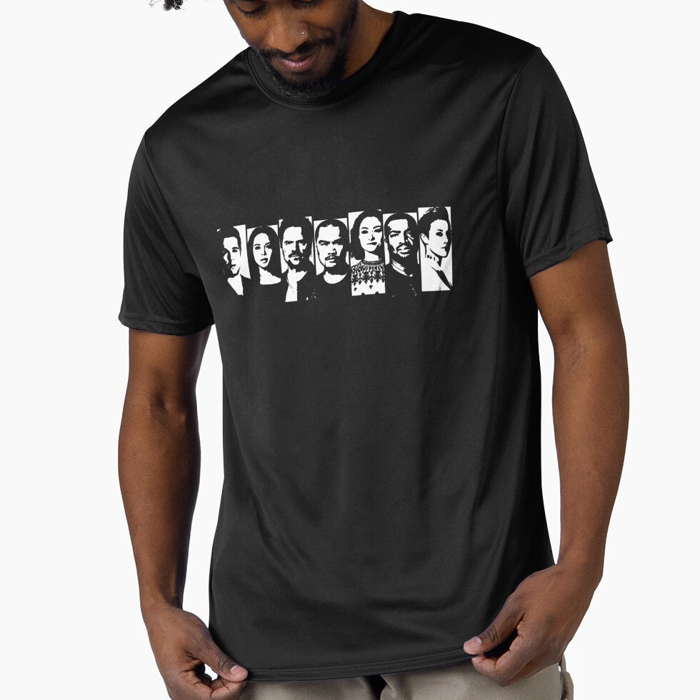 Dark Matter - Raza Crew Stencil Style V-Neck by CasadoAlexandra