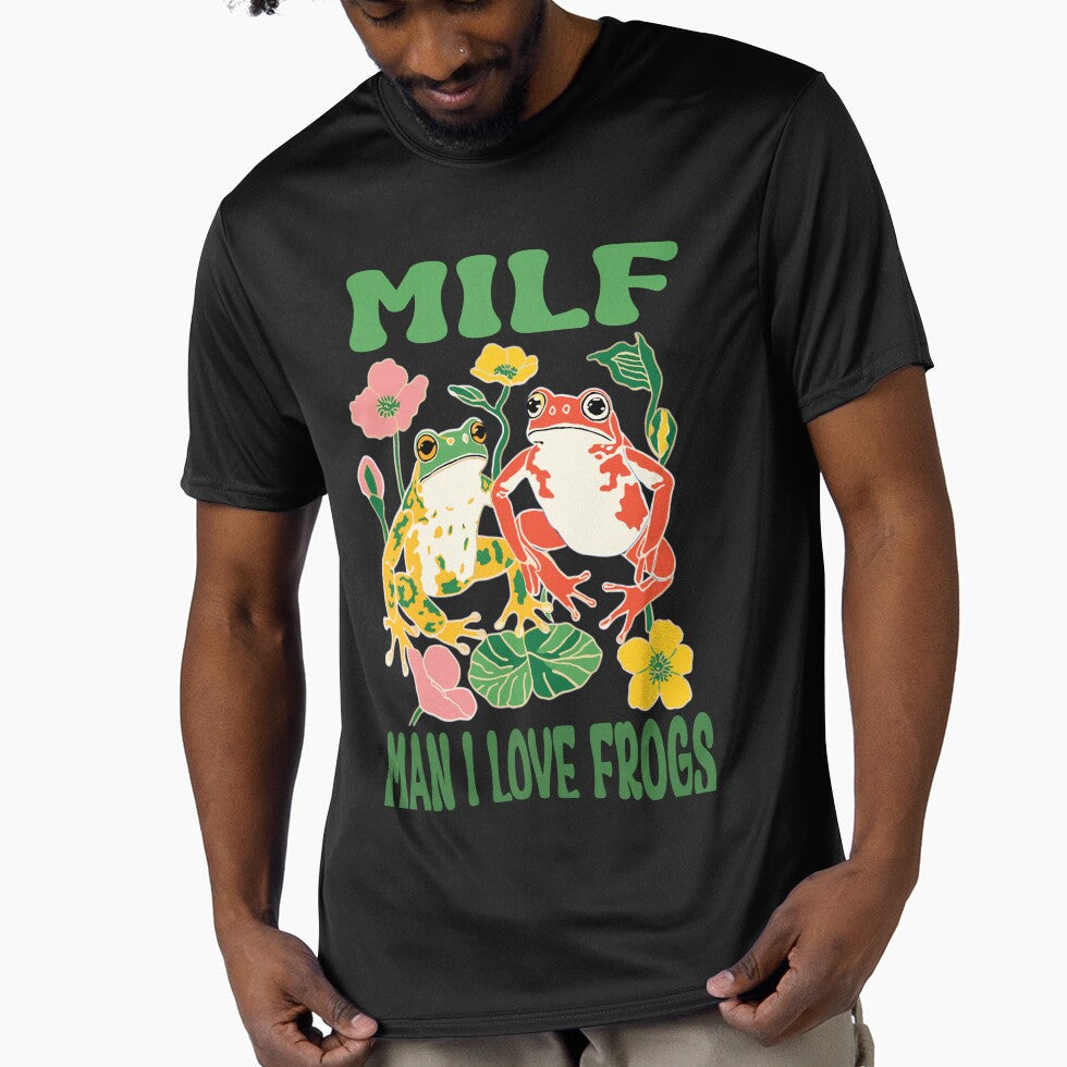 Frog Lover Cottagecore, Women MILF Man I Love Frogs by GirlGlowGraphic
