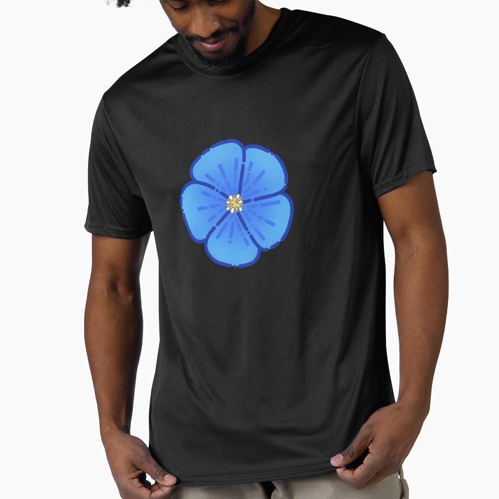 Blue Flower Simple Design by AveryZi