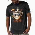 Cool Coffee Cup with Sunglasses Cartoon Design. by The-T-In-Retro