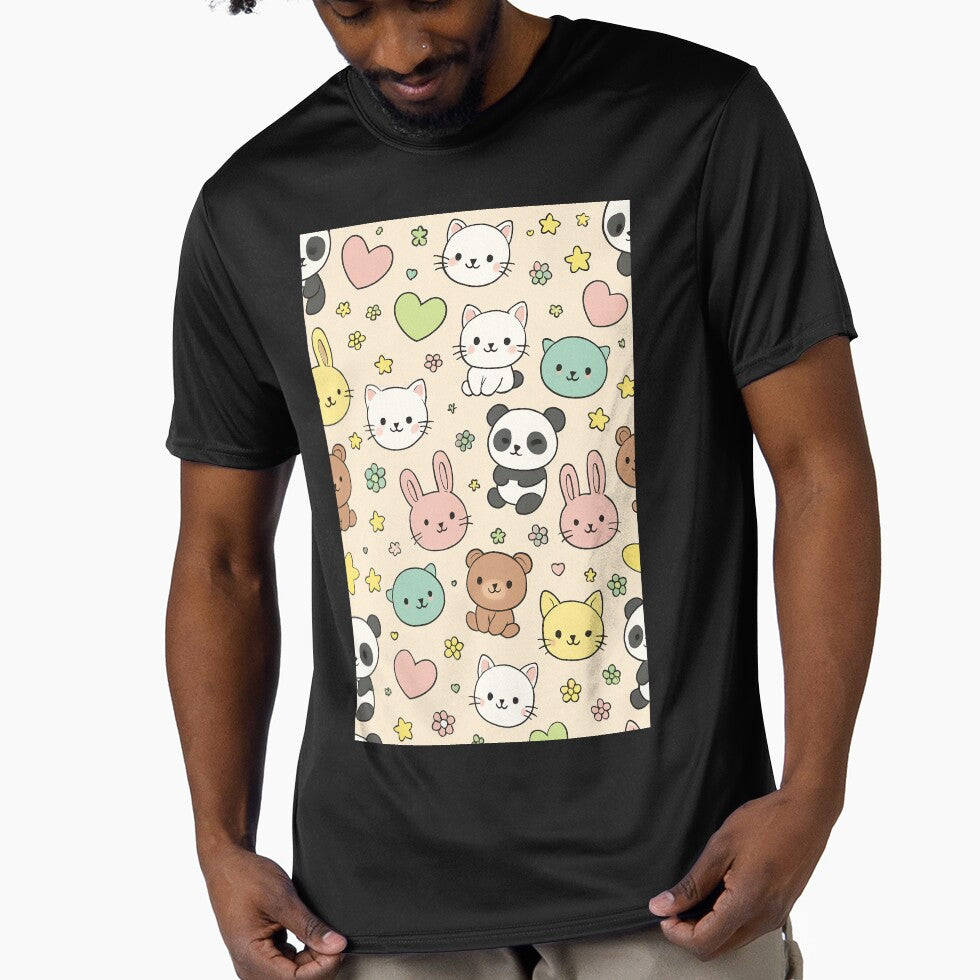 Cute Kawaii Animals Pattern – Pastel Cartoon Design by ethnicdigital