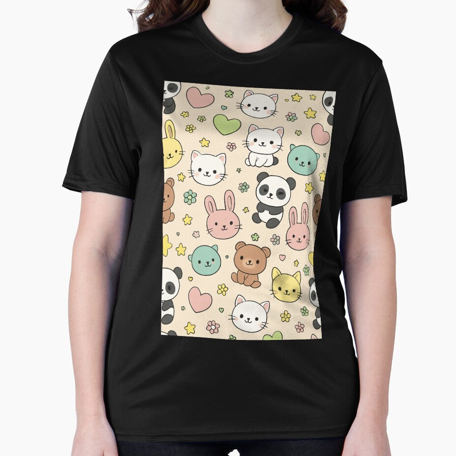 Cute Kawaii Animals Pattern – Pastel Cartoon Design by ethnicdigital