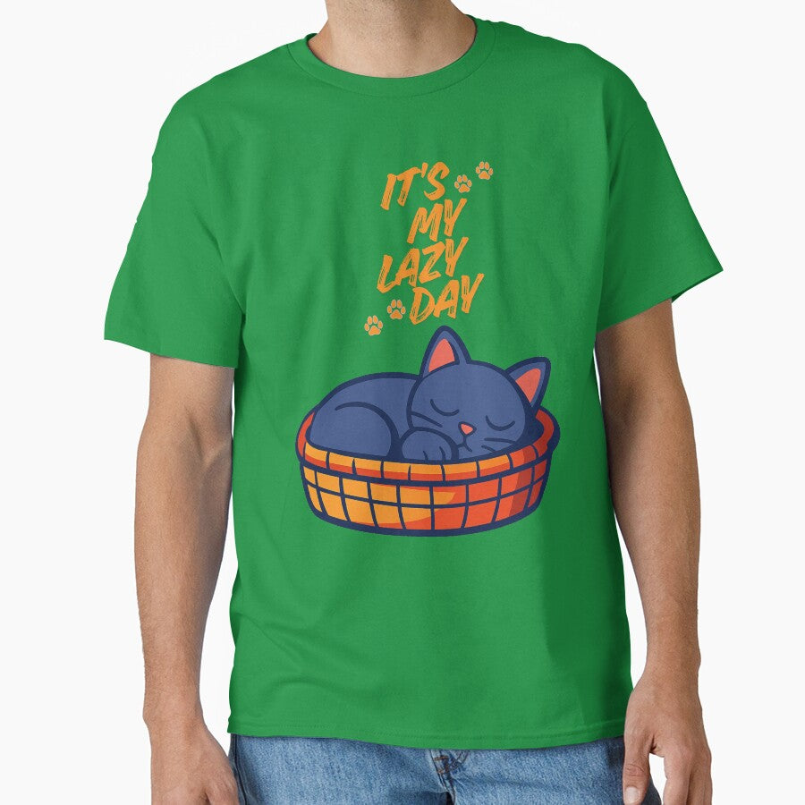 It's My Lazy Day T-shirt Gifts Cats Lovers by ZemVibe