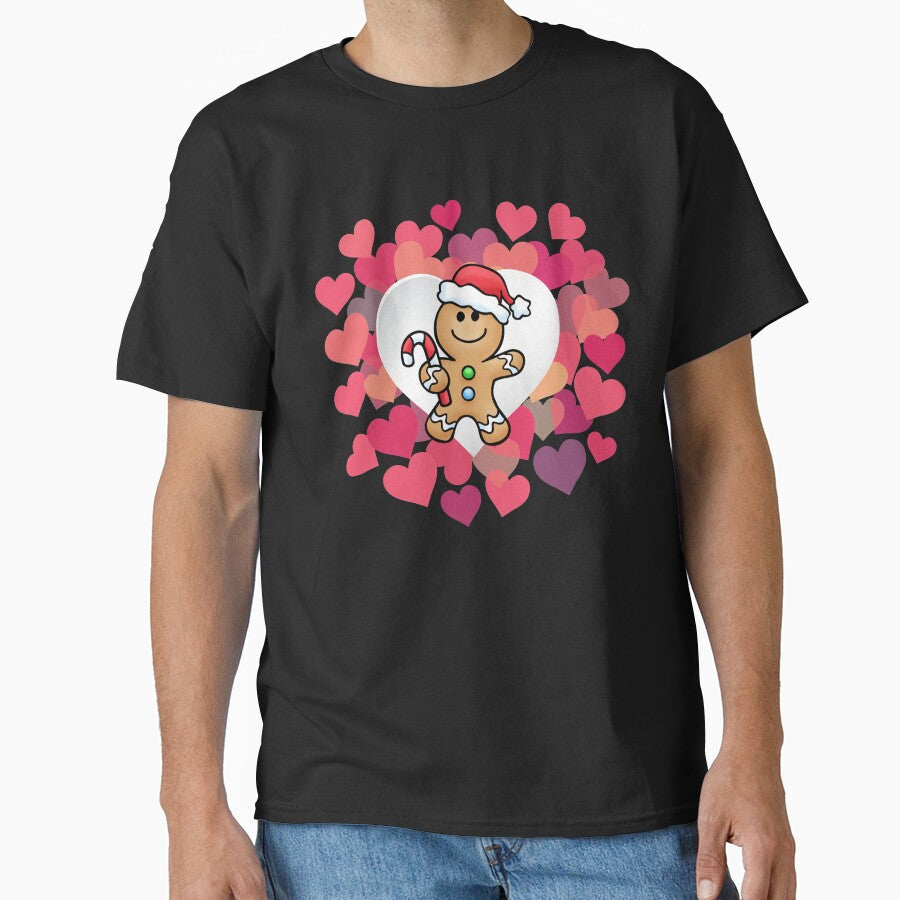 Funny Gingerbread Christmas Xmas Love Gift Novelty T-Shirt by Bendthetrend