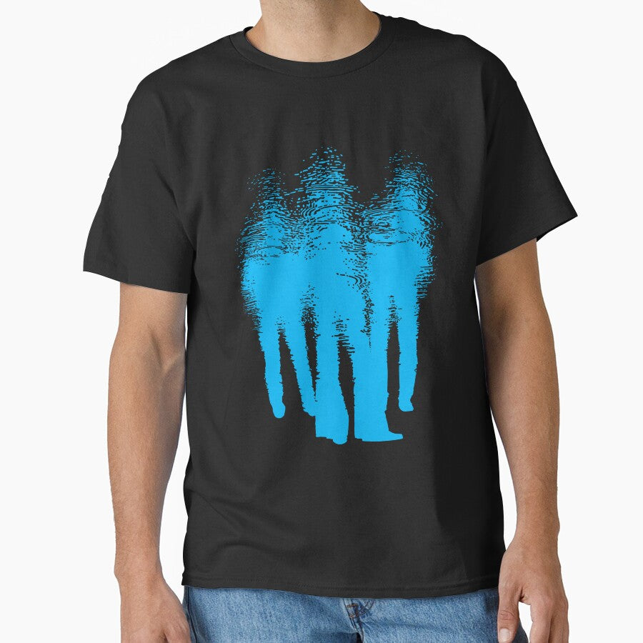 TRIO. PUDDLE ART GRAPHIC. BLUE. by 5hertz