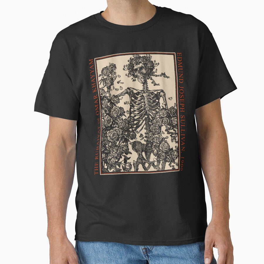 Rubaiyat of Omar Khayyam, Vintage Art, Gothic, Skeleton & Roses by Proverbial Wisdom Design