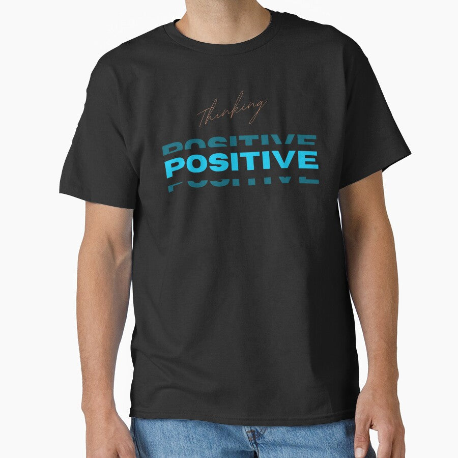 Thinking Positive Printed Graphic T-Shirt by KARSCORP