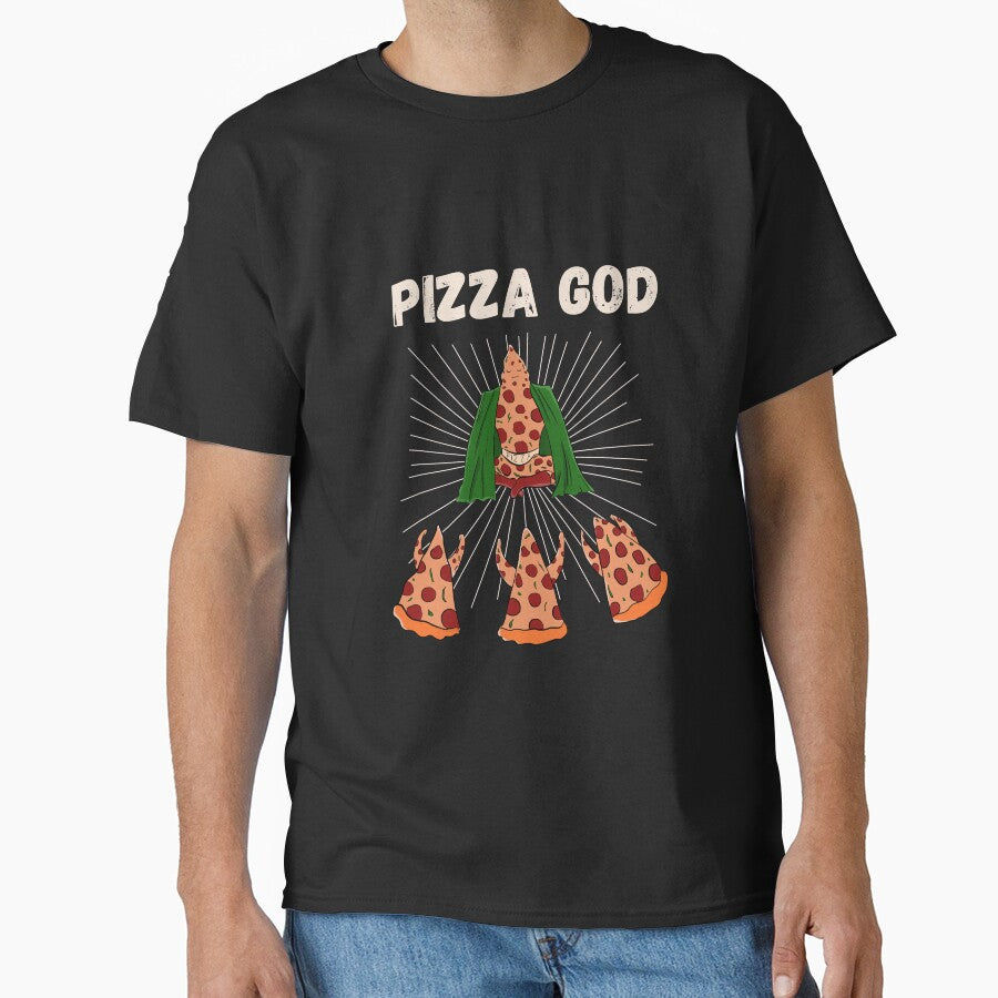 illustration god of pizza for pizza lovers by Matheus2001