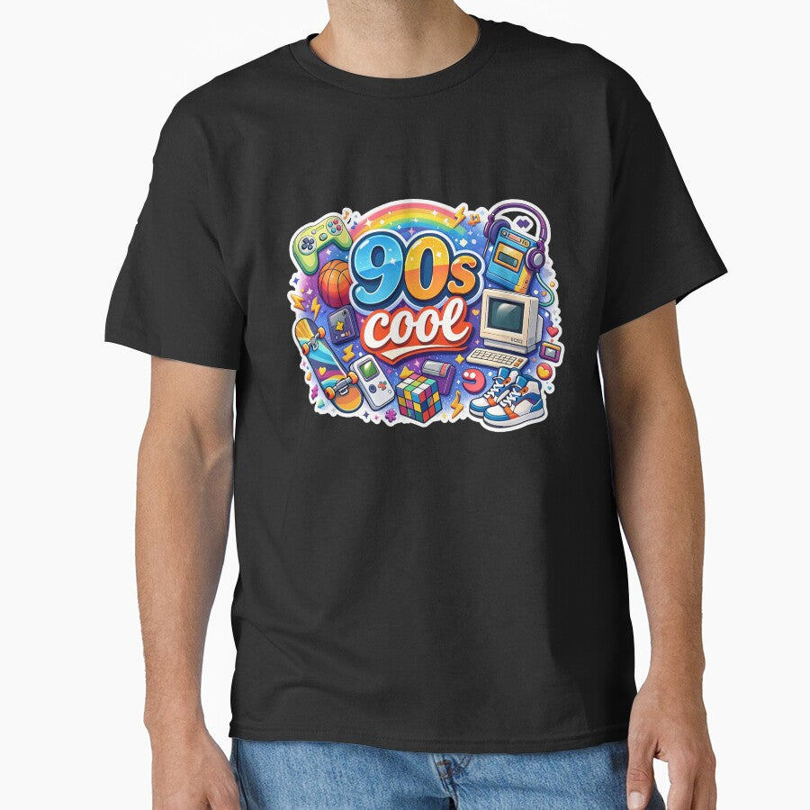90s Cool Logo with Iconic Retro Objects by GlobalBoom