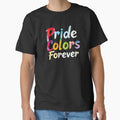 Pride Colors Forever T-Shirt – Artistic Rainbow Design by Kumlaidee