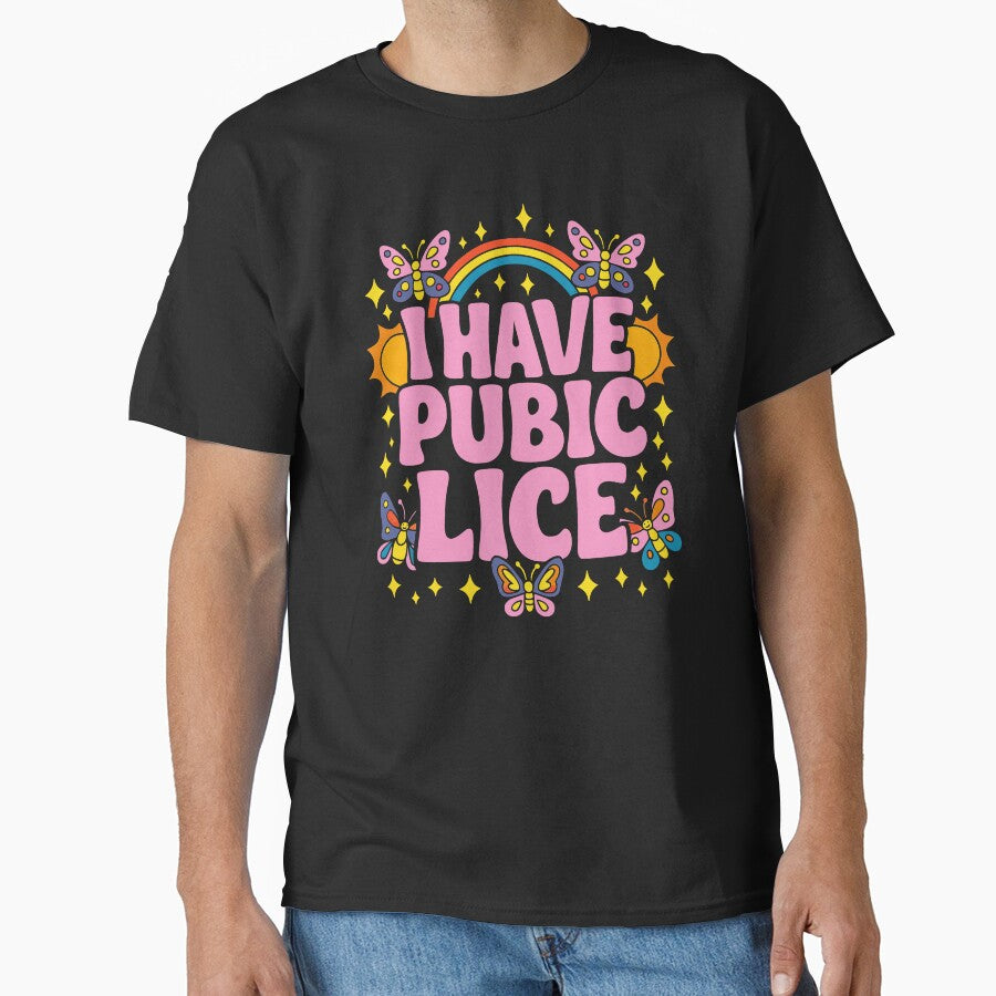 Funny I Have Pubic Lice Groovy Adult Humor Joke by JackCurtis1991