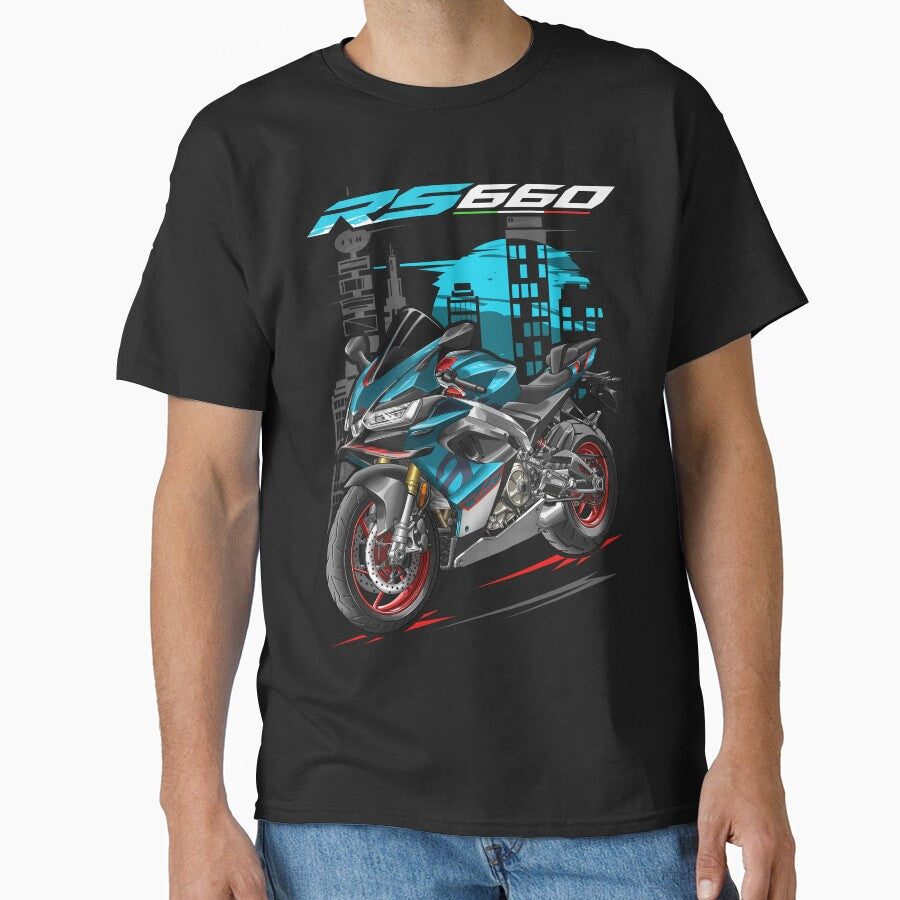 Motorcycle RS660 2025 Blue Marlin for Motorcycle Riders by MotoApparelHub