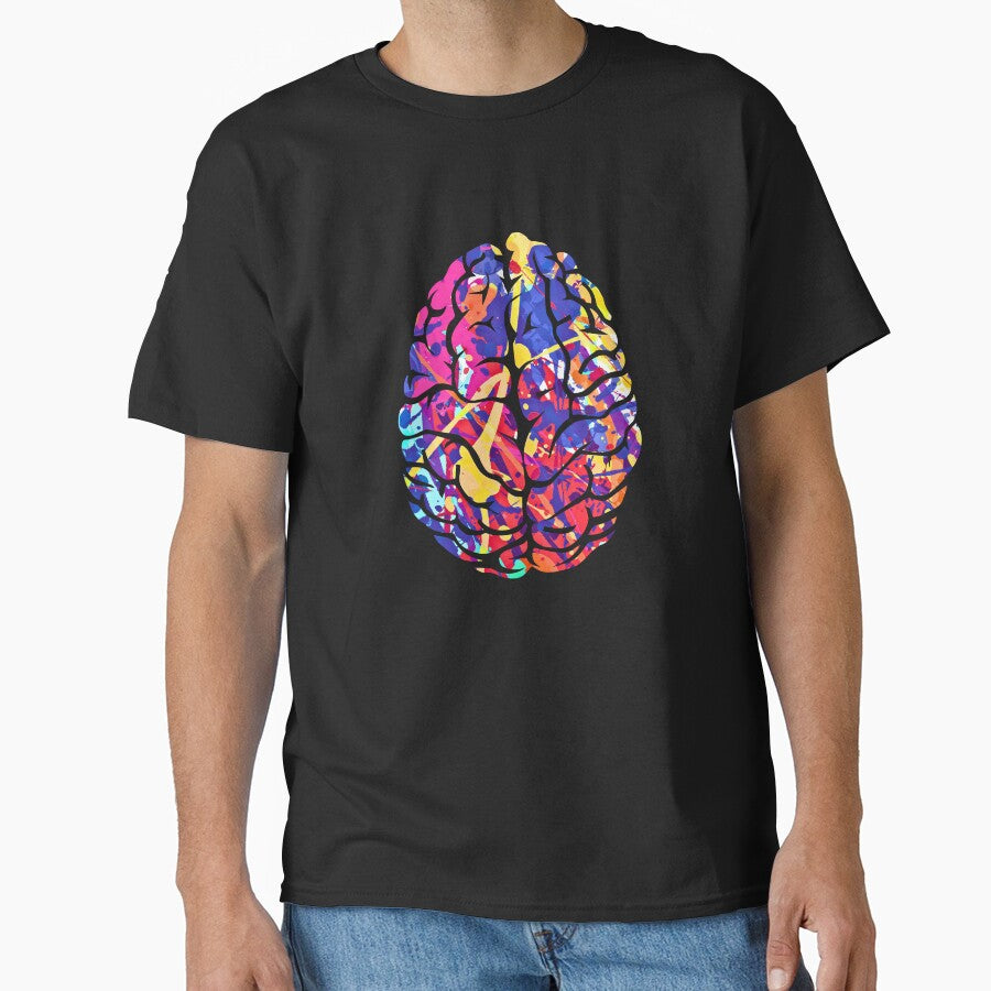 Abstract Colorful Brain Art by Peksli