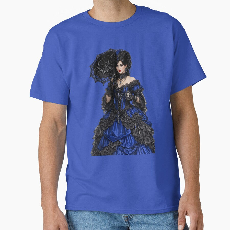 Victorian Gothic Lady Cobalt Blue Aesthetic Gift by vampbabe54