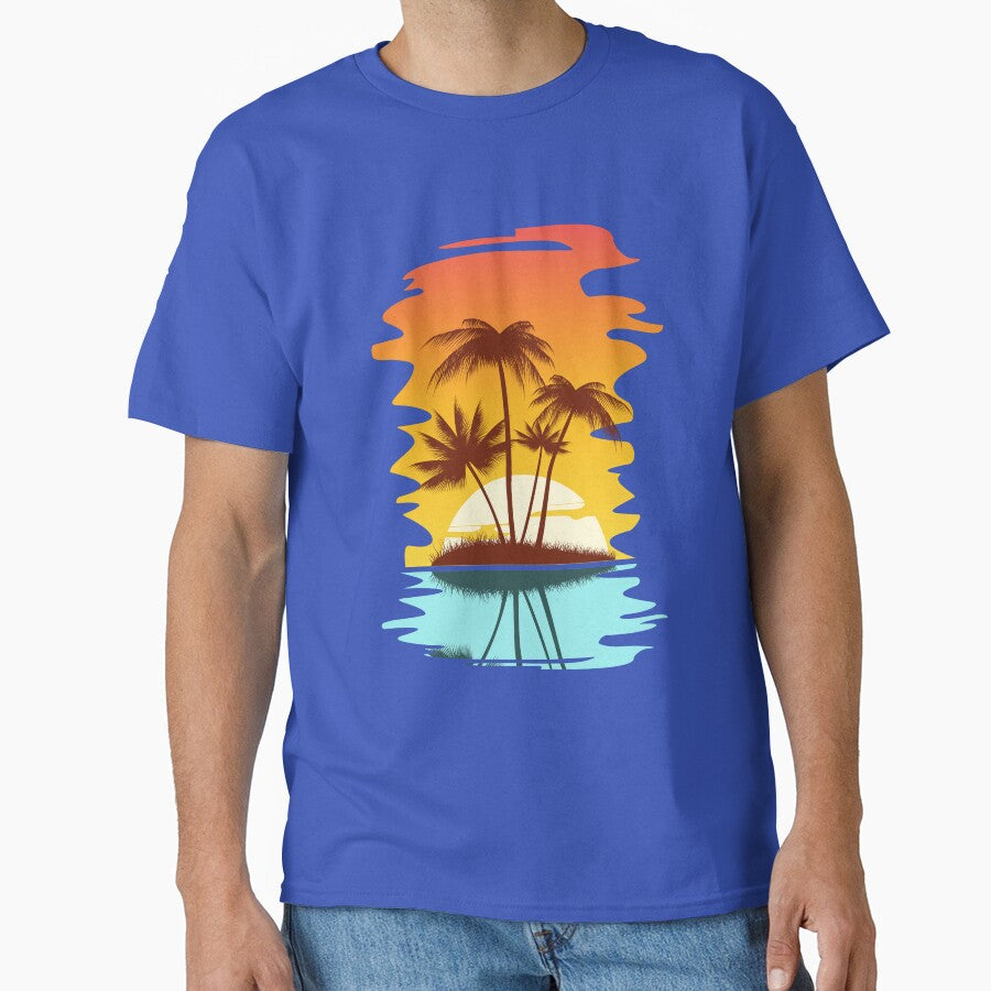 Tropical Retro Aesthetic Summer Sunset by CapturedByeJ