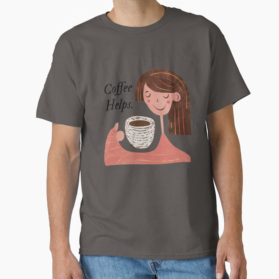 Coffee Helps. by Playful Strokes pom@pom