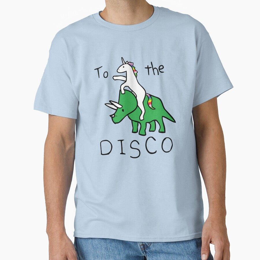 To The Disco (Unicorn Riding Triceratops) by jezkemp