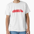 Elbows Up – Bold Red Text Motivational Quote by Radgraphic