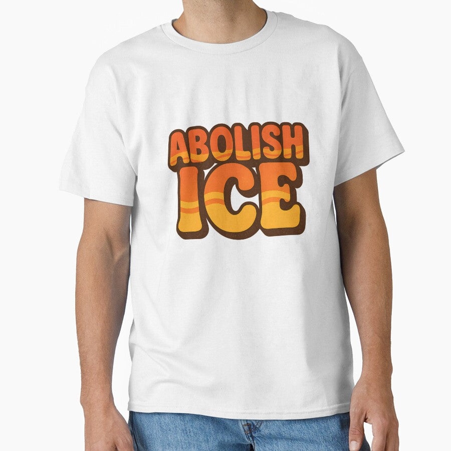 Abolish ICE Retro Bold Typography by MysticArtisan